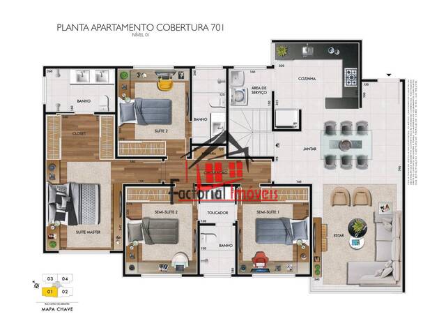 #2175 - Cobertura para Venda em Belo Horizonte - MG - 3
